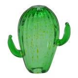 Enfeite Cacto Verde Transparente Classic 16cm Espressione