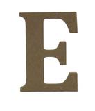 Enfeite de Mesa Letra "E" 12cm x 18mm - Madeira MDF - Palácio da arte