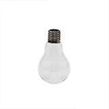 Enfeite de vidro e zamac formato lampada 17 cm - Lyor