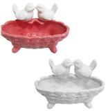 Enfeite Decorativo Banheira Com Passaros De Porcelana Colors - Fwb