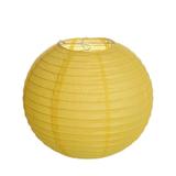 Enfeite Lanterna Japonesa Redondo Amarelo Cromus