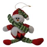 Enfeite Natal Boneco de Neve Bola verm LAC 14x7x25 Ref:LEO13-81109C unid. - Natal Brasil