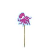 Enfeite Palito para Decorar Fundo do Mar Polvo 10 unidades Duster - Festabox