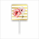 Enfeite Palito Pick Floral Fé 10 unidades Duster - Festabox