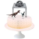 Enfeite para Topo de Bolo Jurassic World 03 unidades Festcolor - Festabox