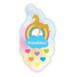 Enfeite Topo de Bolo Unicórnio de Amor 01 unidade Duster - Festabox
