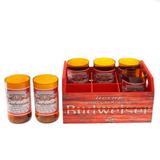 Engradado Com 6 Copos De Vidro Budweiser Vermelho - Versare anos dourados