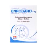Enrogard 15 mg Antimicrobiano para cães e gatos Labgard 10 Comprimidos