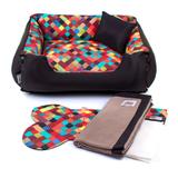 Enxoval Cama Pet Cachorro Gato Lola Impermeável - G - Colors Preto - Senhor bicho