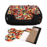 Enxoval Cama Pet Cachorro Gato Lola Impermeável - P - Colors Preto - Senhor bicho