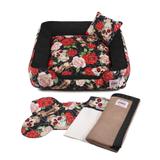 Enxoval Cama Pet Cachorro Gato Pandora c/ Zíper - P - Caveiras Preto - Senhor bicho