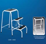 Escada 3 Degraus Dobrável Banqueta Anti Derrapante - Utilaço