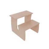 Escada Auxiliar Com 2 Degraus De Madeira Para Maca, Clínicas E Hospitais - Linha Creta - Shopfisio - Salus brasil móveis