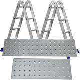 Escada Multifuncional 4x4 16 Degraus com Plataforma em Aço - MOR 5134