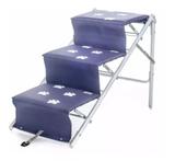 Escada Para Cães Cachorro Dobravel Rampa Tubline Pet Azul