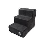 Escada Para Pet Suede 3 Degraus Com Zíper Cinza Fábrica Pet