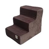 Escada Para Pet Suede Marrom E Marrom Claro Fábrica Pet