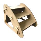 Escada Rampa Pet Dog Cachorro Gatos Para Subir Sofa Cama Mdf - Jjveras