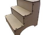 Escadinha Infantil 3 Degraus 45x45cm Mdf Escada - Eptcel arte em mdf