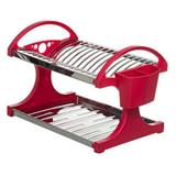 Escorredor 16 Pratos Suprema 51 X 27,5 X 29 CM Vermelho Brinox 2104/251