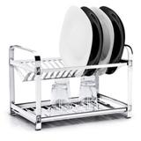 Escorredor de Louça 16 Pratos Aço Inox Mak-Inox