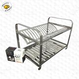 Escorredor de Louça 16 Pratos Inox com Porta Talher Inox - Makinox - Mak inox