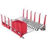 Escorredor de louça aço inox com secador de copos e porta talheres - Tramontina