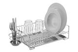 Escorredor De Louça Simples Com Bandeja Inox - Prata com Metalico - SCH2451 - Aramados Schmidt