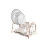 Escorredor De Louças 14 Pratos Max Duplo Rose Gold Arthi