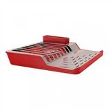 Escorredor de Louças Aço Inox Minimal Brinox Vermelho
