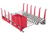 Escorredor de Louças Aço Inox Plurale Vermelho Camim - Tramontina