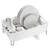Escorredor de Louças com Porta talheres Deluxe 12 Pratos Branco Arthi