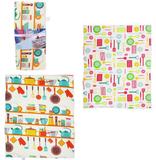 Escorredor De Loucas De Tecido Estampado Dupla Face 50x40cm - Fwb