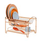 Escorredor De Louças Duplo Rose Gold Future 1522 Rg