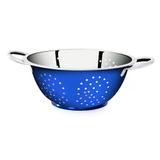Escorredor de Massa 24cm Inox/Azul - Gourmet Mix