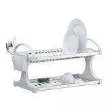 Escorredor de Pratos Brinox Suprema 16 Pratos, Branco, 2104/201, Aço Inox