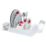 Escorredor de Pratos Copos e Talheres Rattan Compacto Banco Nitronplast