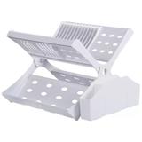 Escorredor de Pratos em X com Porta Talher para 12 Pratos Branco Astra EPR1/PT*BR1
