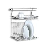 Escorredor de Pratos Top Pratic 16 Pratos Inox - Brinox