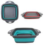 Escorredor de silicone multiuso retratil com alca 29x21,8x8,8cm - Fwb