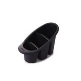 Escorredor de Talheres de Plástico Preto Louça Pia - Plasutil