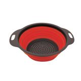 Escorredor Dobrável Silicone Vermelho e Cinza 25cm - Yazi