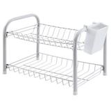Escorredor Duplex Branco com Porta Talheres - Passerini