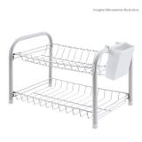 Escorredor duplex desmontado branco com porta talher branco Cód. 5365 ** - Mm passerini ltda
