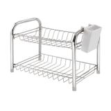 Escorredor duplex desmontado com porta talher preto Cód. 5285 - Mm passerini ltda