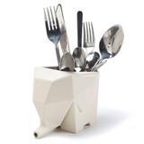 Escorredor e Porta Talheres Elefante - Creme - L3 store