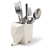 Escorredor e Porta Talheres Elefante - Creme - L3 store