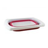 Escorredor Retrátil Multiuso Silicone Vermelho - Art house