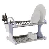 Escorredor Suprema Para 16 Pratos Inox Branco 2104201 Brinox