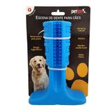 Escova de dente e mordedor para Cães Petlon Azul G